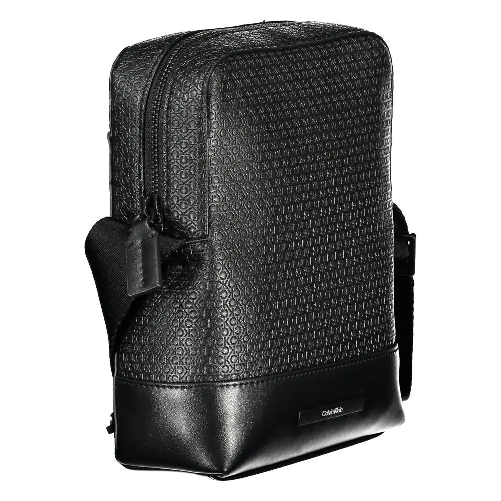Elegant Black Shoulder Bag with Contrasting Accents Calvin Klein
