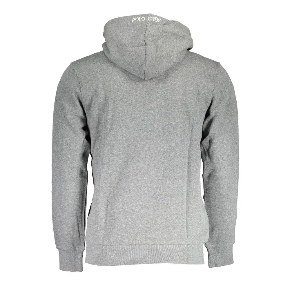 Gray Cotton Men Sweater La Martina