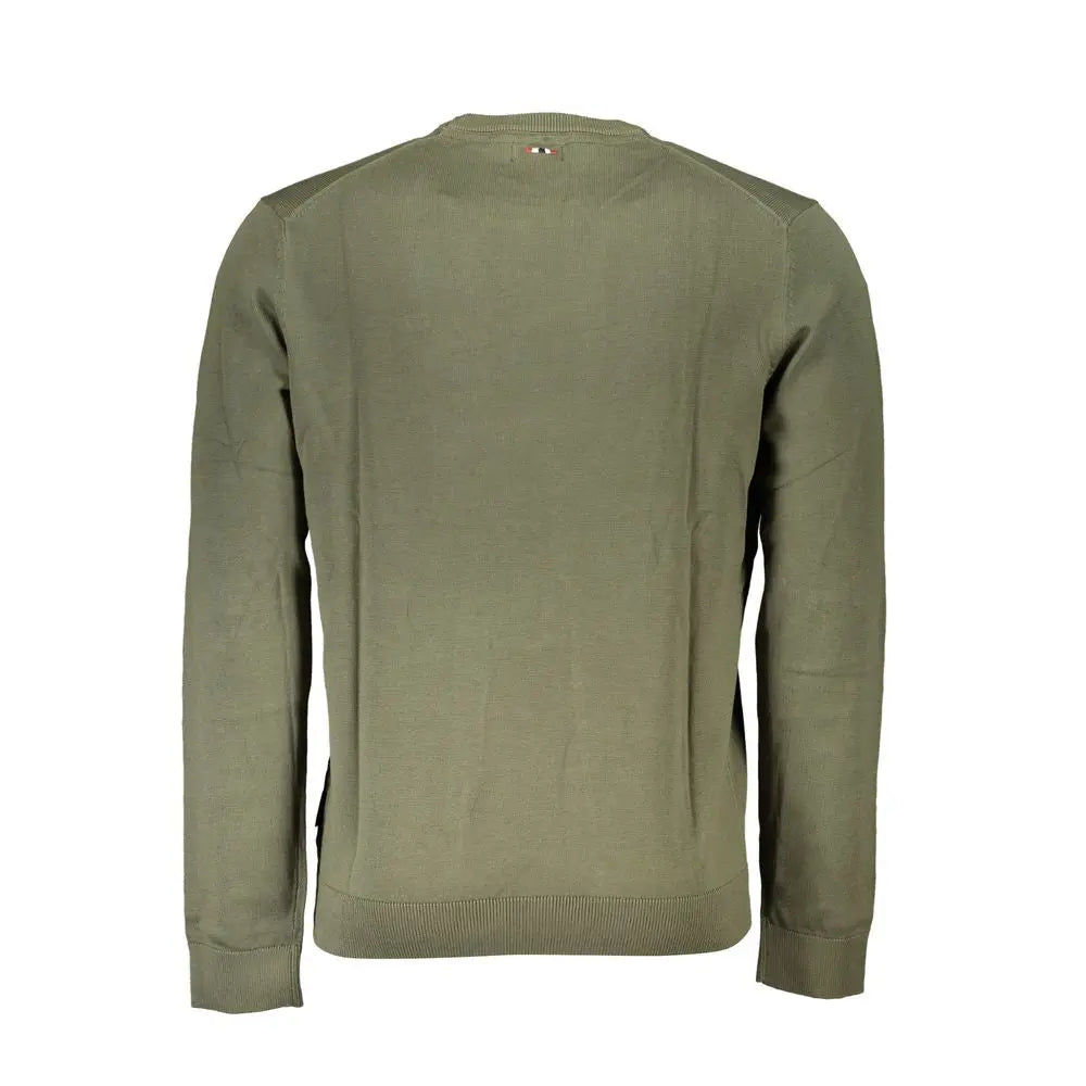 Green Cotton Men Sweater Napapijri