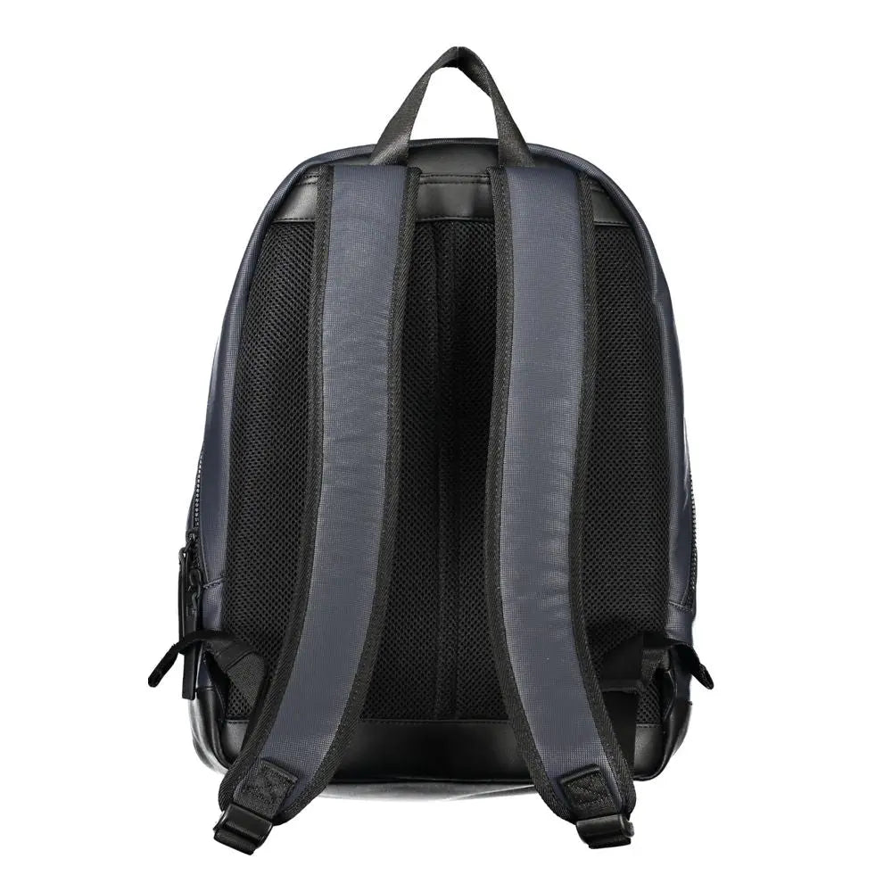 Blue Polyethylene Men Backpack Tommy Hilfiger