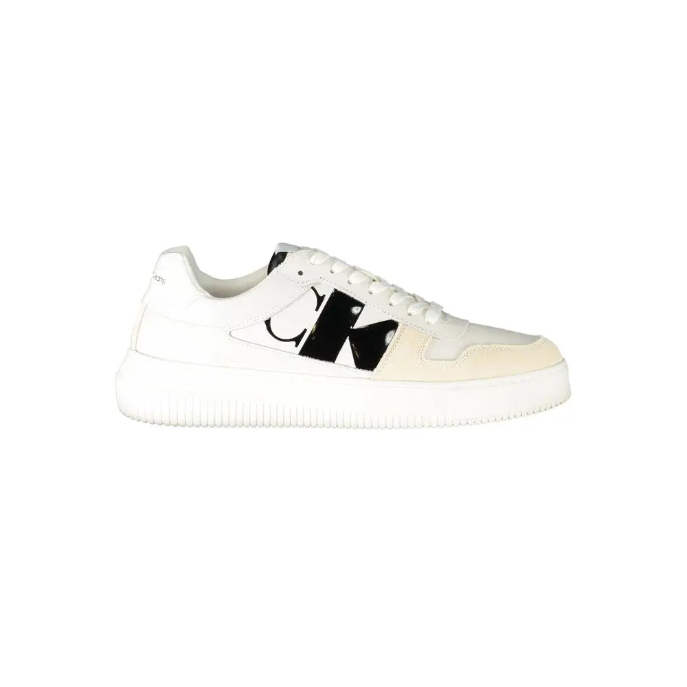 Bianco Leather Men Sneaker Calvin Klein