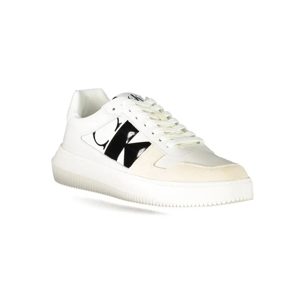 Bianco Leather Men Sneaker Calvin Klein