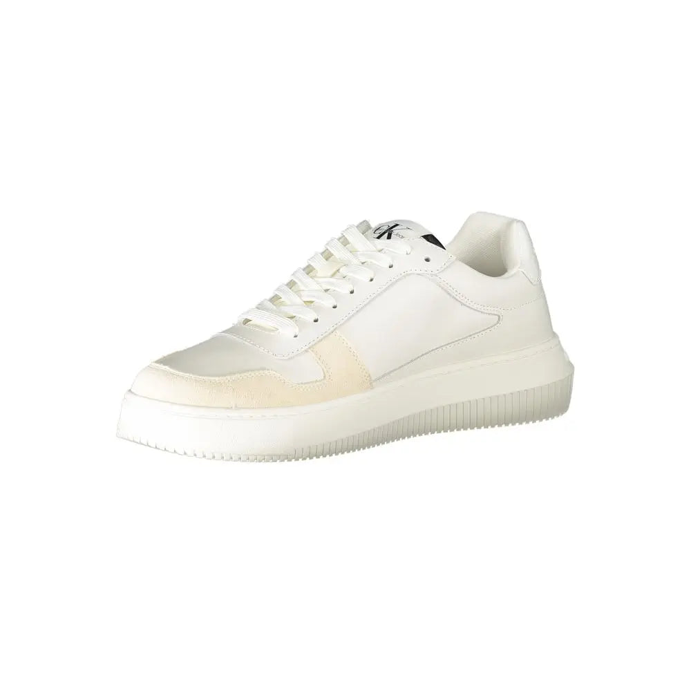 Bianco Leather Men Sneaker Calvin Klein