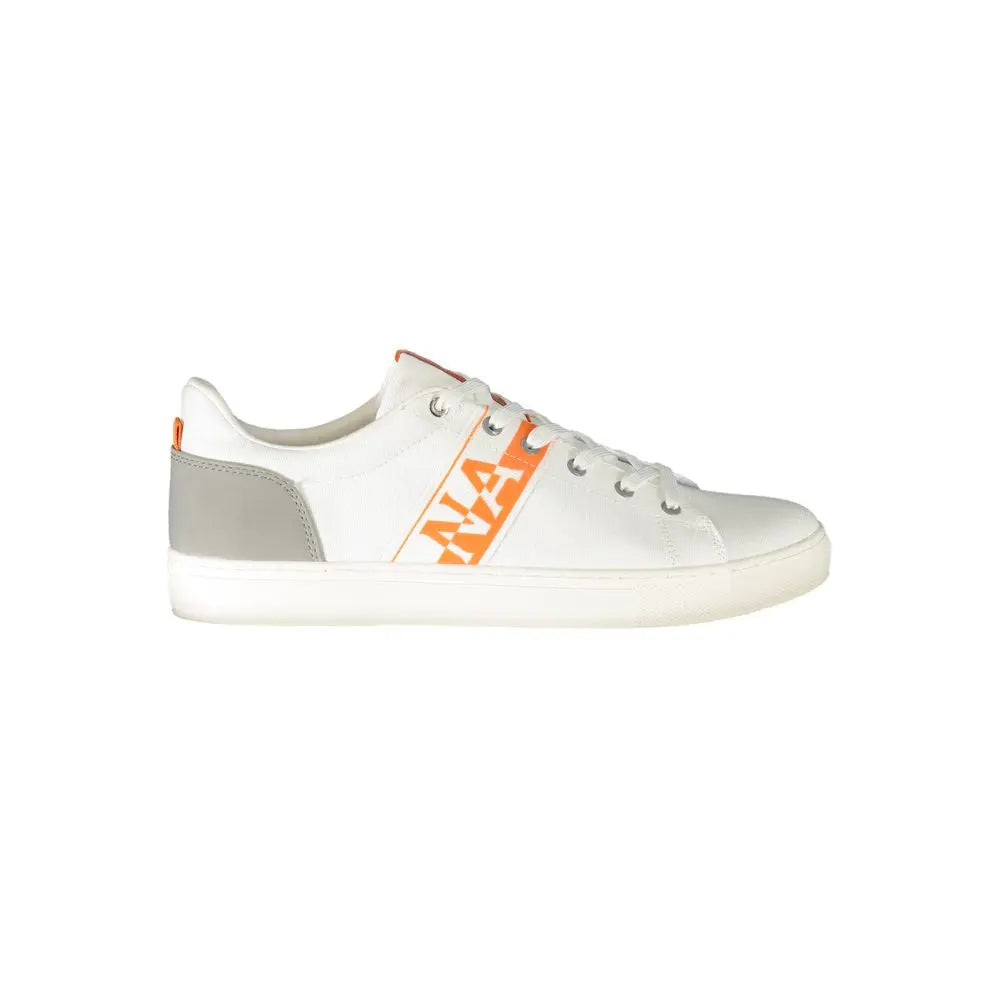 White Polyurethane Men Sneaker Napapijri