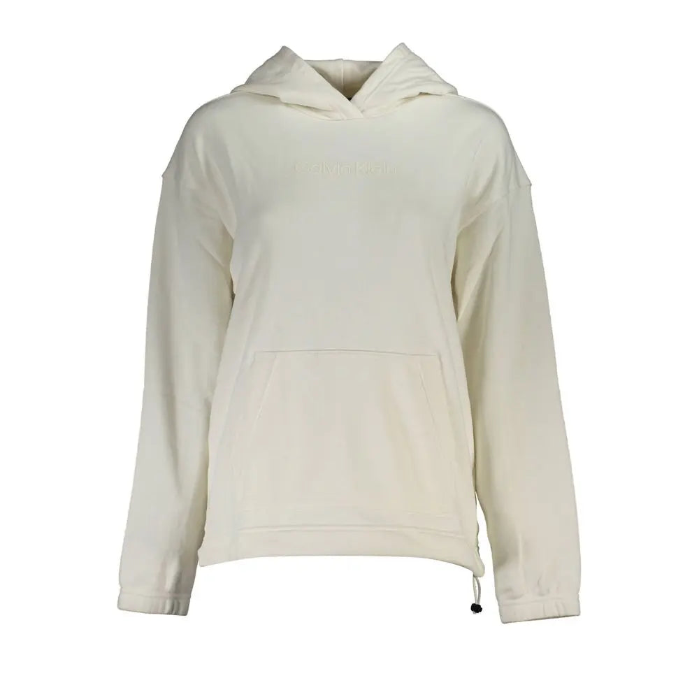 White Cotton Women Sweater Calvin Klein