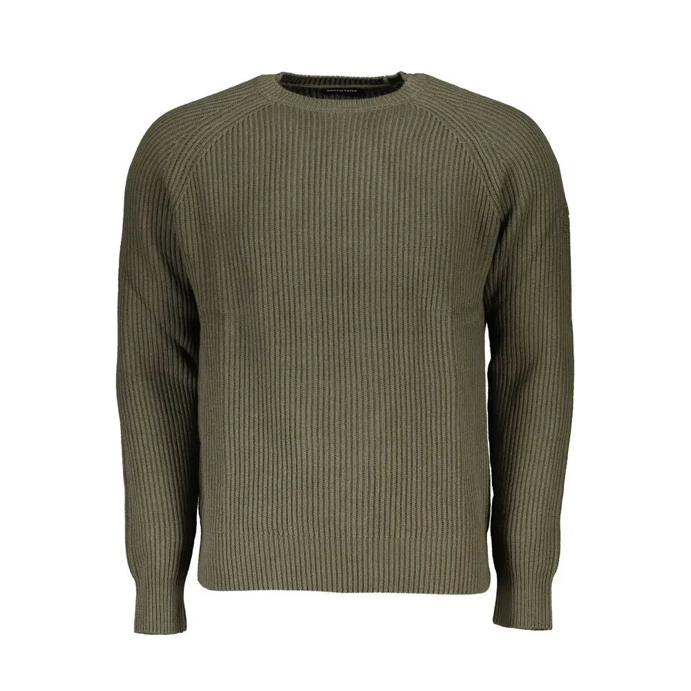 Green Cotton Men Sweater North Sails