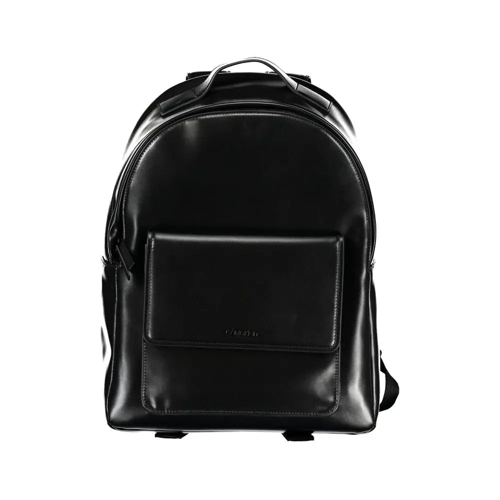 Elegant Black Urban Backpack with Laptop Compartment Calvin Klein