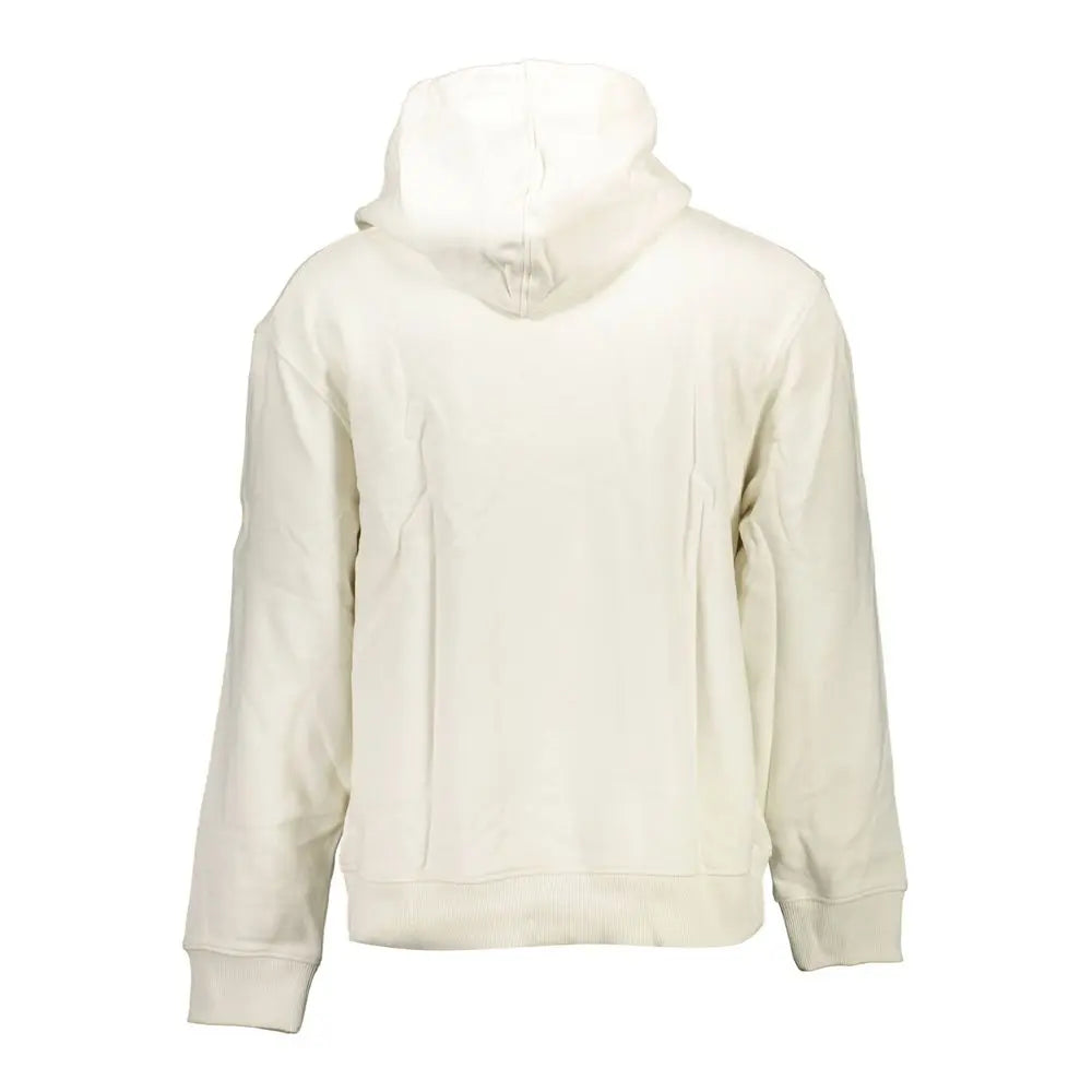 White Cotton Men Sweater Calvin Klein