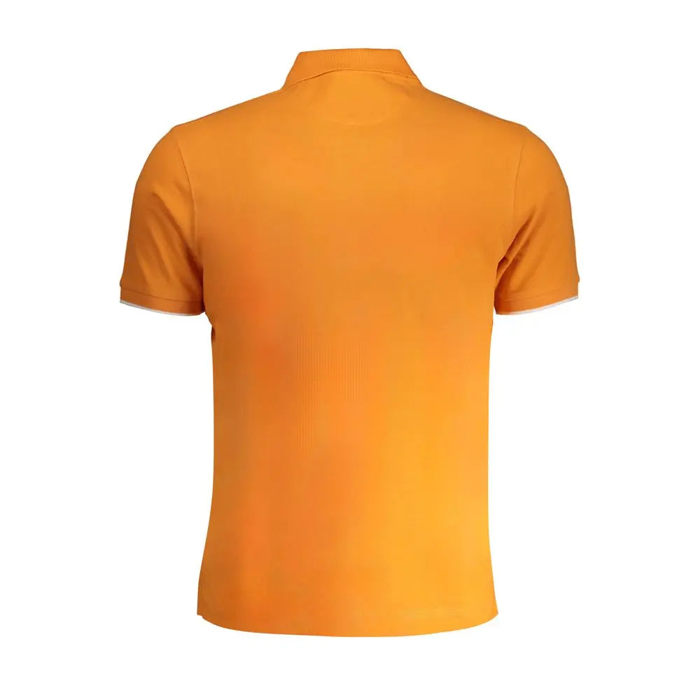 Arancione Cotton Men Polo La Martina