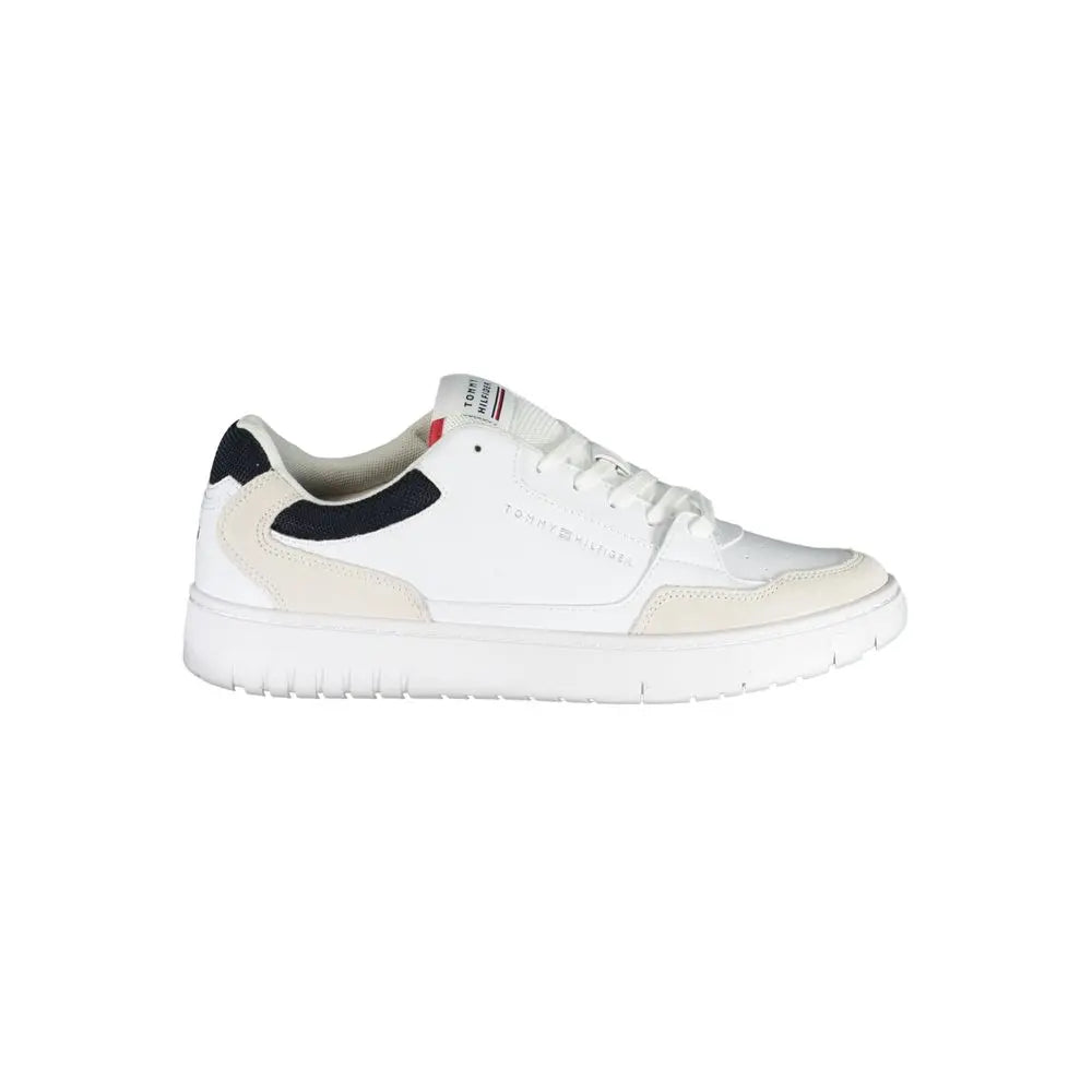 White Polyethylene Men Sneaker Tommy Hilfiger