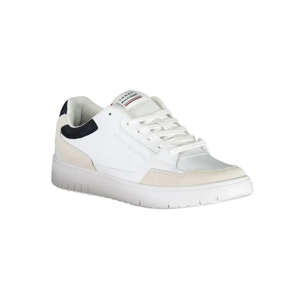 White Polyethylene Men Sneaker Tommy Hilfiger