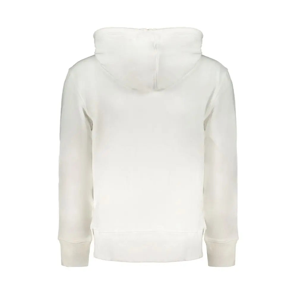 White Cotton Men's Hooded Sweater Calvin Klein
