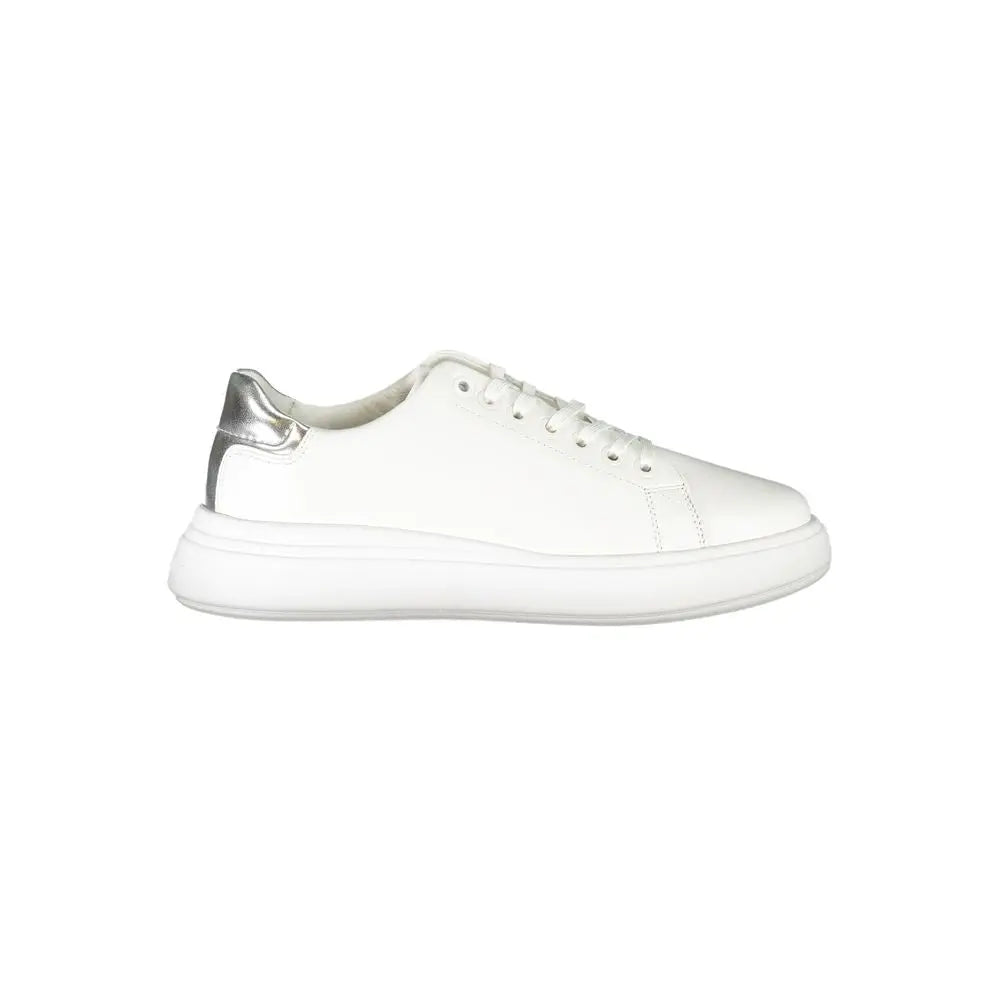 Chic White Sneakers with Contrast Details Calvin Klein