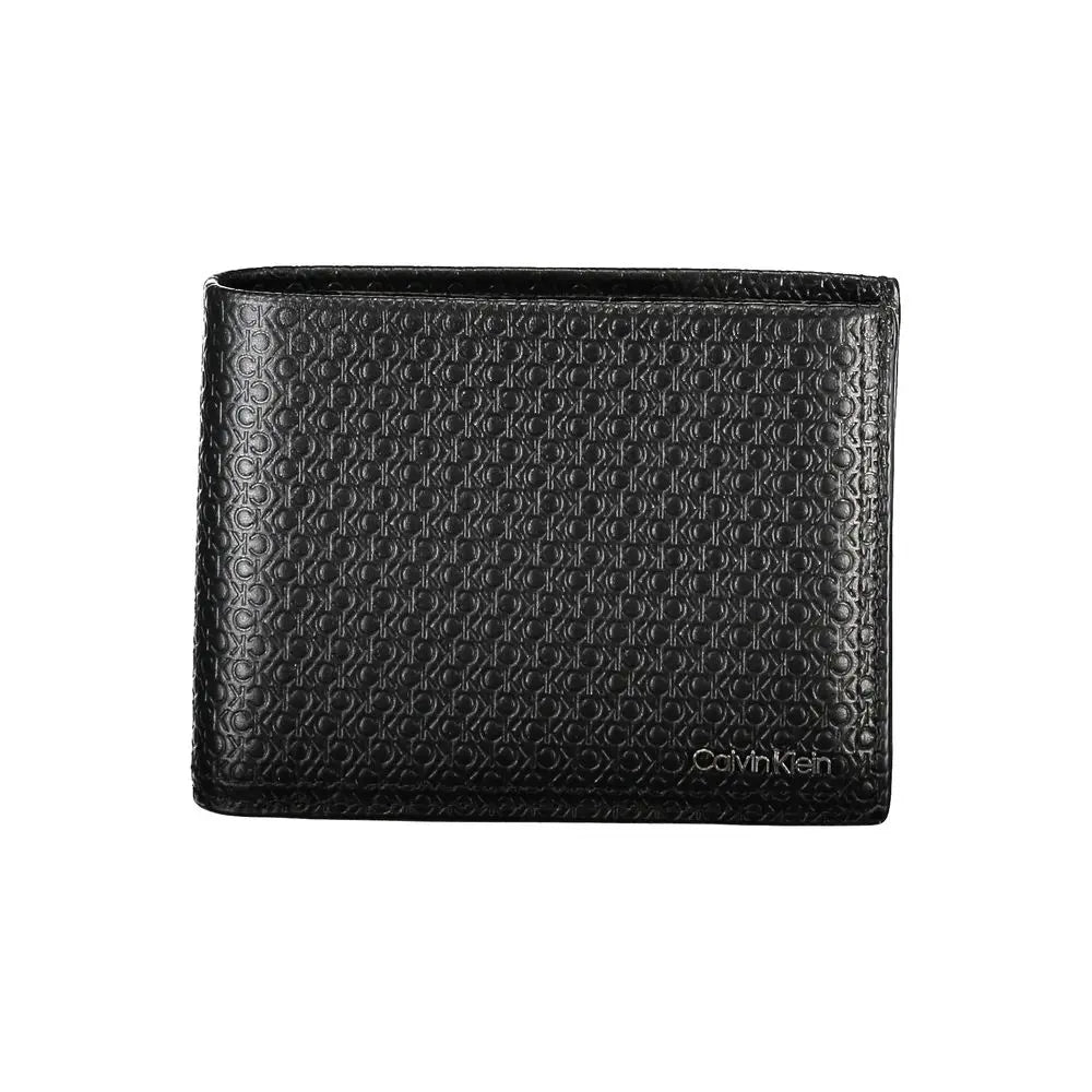 Sleek Black Leather Bifold Wallet with RFID Block Calvin Klein