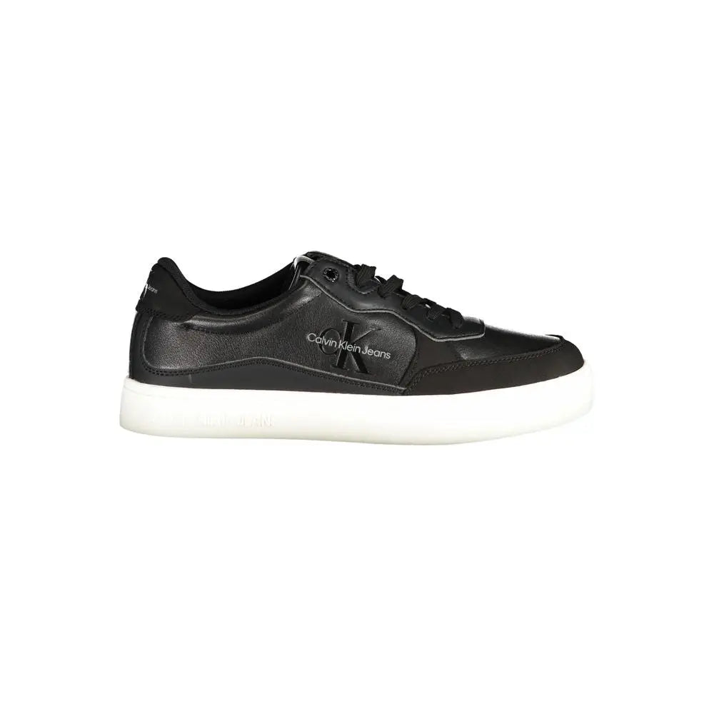Sleek Black Sports Sneakers with Contrast Details Calvin Klein
