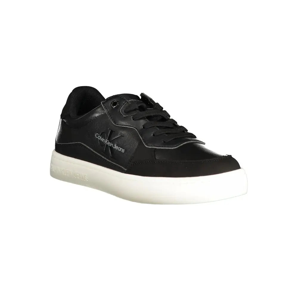 Sleek Black Sports Sneakers with Contrast Details Calvin Klein