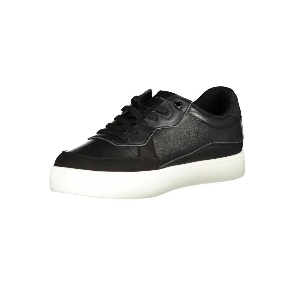 Sleek Black Sports Sneakers with Contrast Details Calvin Klein
