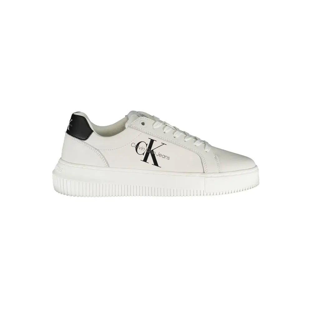Eco-Chic White Sneakers with Contrast Details Calvin Klein