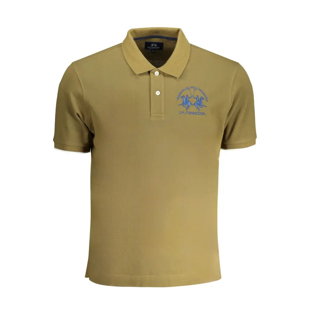 Verde Cotton Men Polo Shirt La Martina