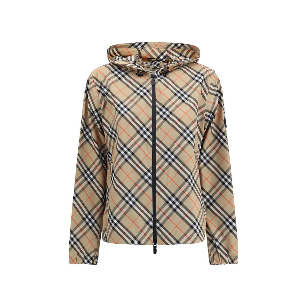 Beige Polyester Shell Jacket Burberry