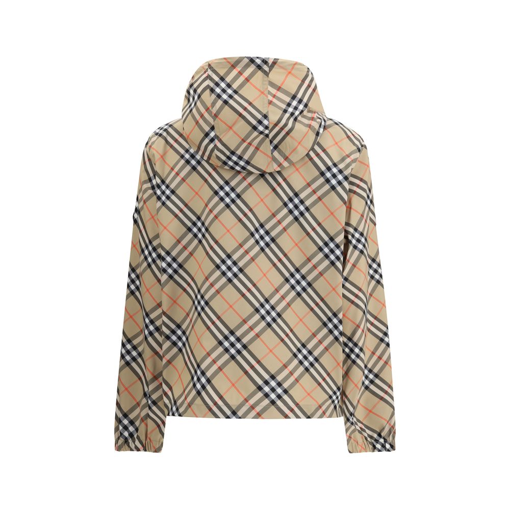Beige Polyester Shell Jacket Burberry