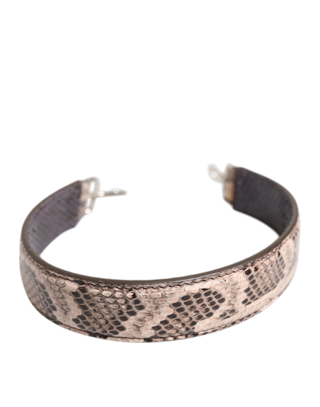 Beige Exotic Leather Handbag Accessory Shoulder Strap Dolce & Gabbana