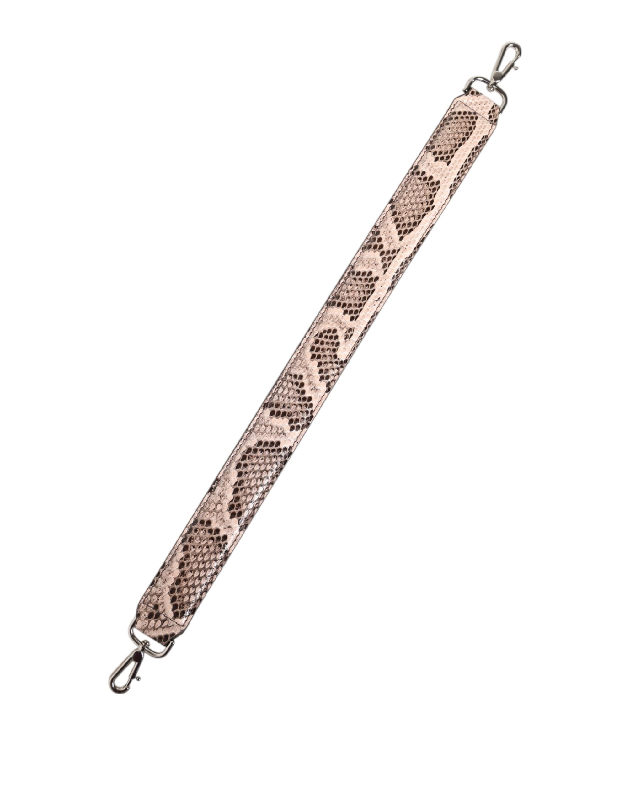 Beige Exotic Leather Handbag Accessory Shoulder Strap Dolce & Gabbana