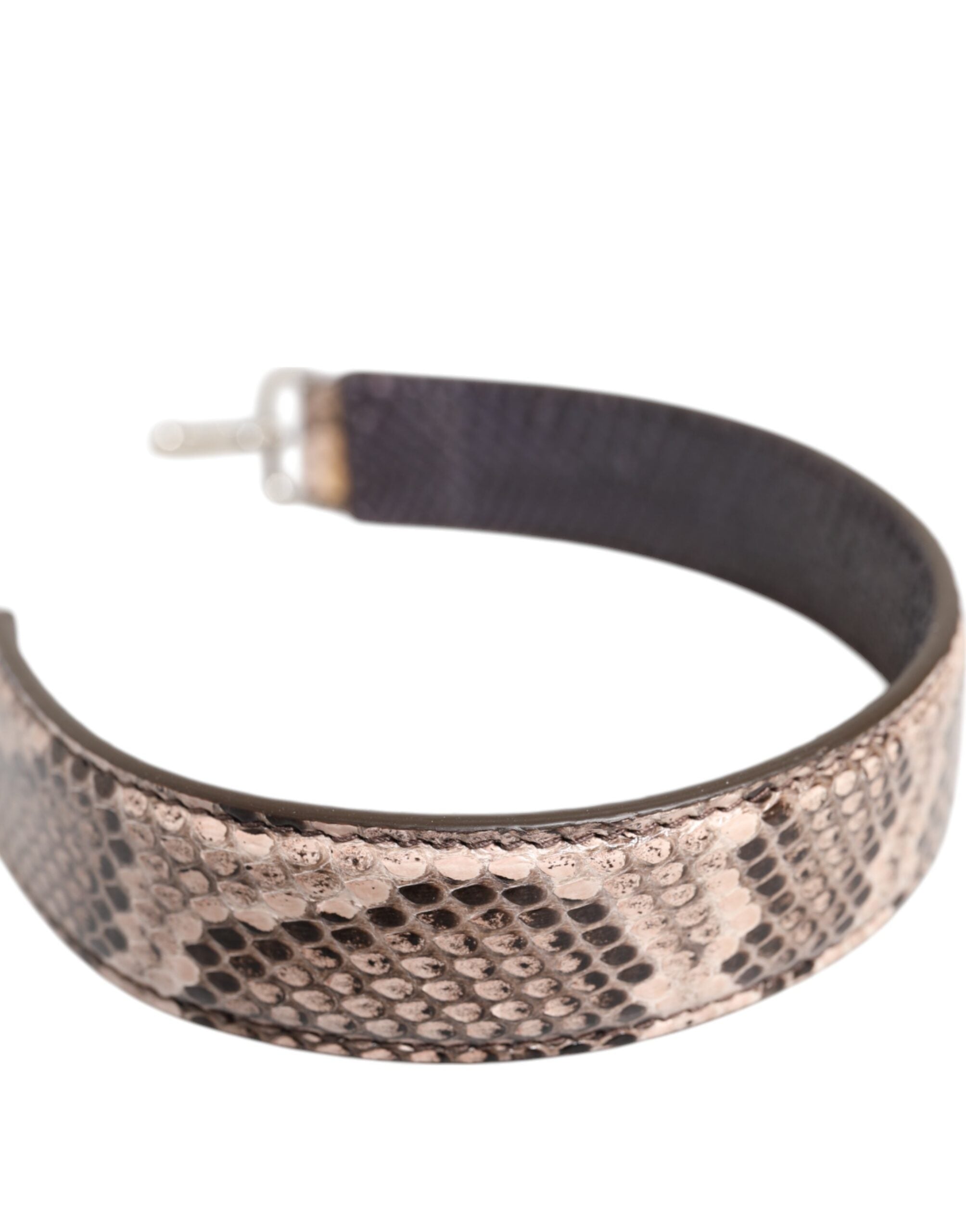 Beige Exotic Leather Handbag Accessory Shoulder Strap Dolce & Gabbana