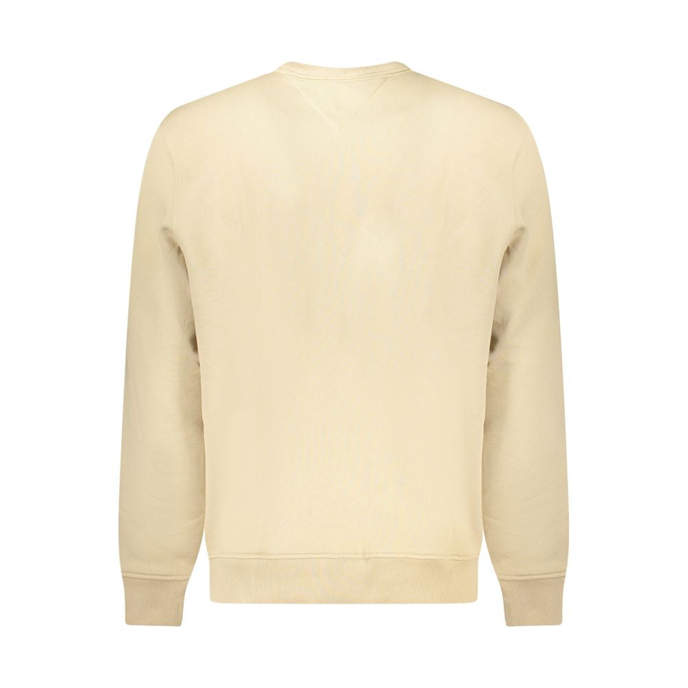 Beige Cotton Men Sweater Tommy Hilfiger