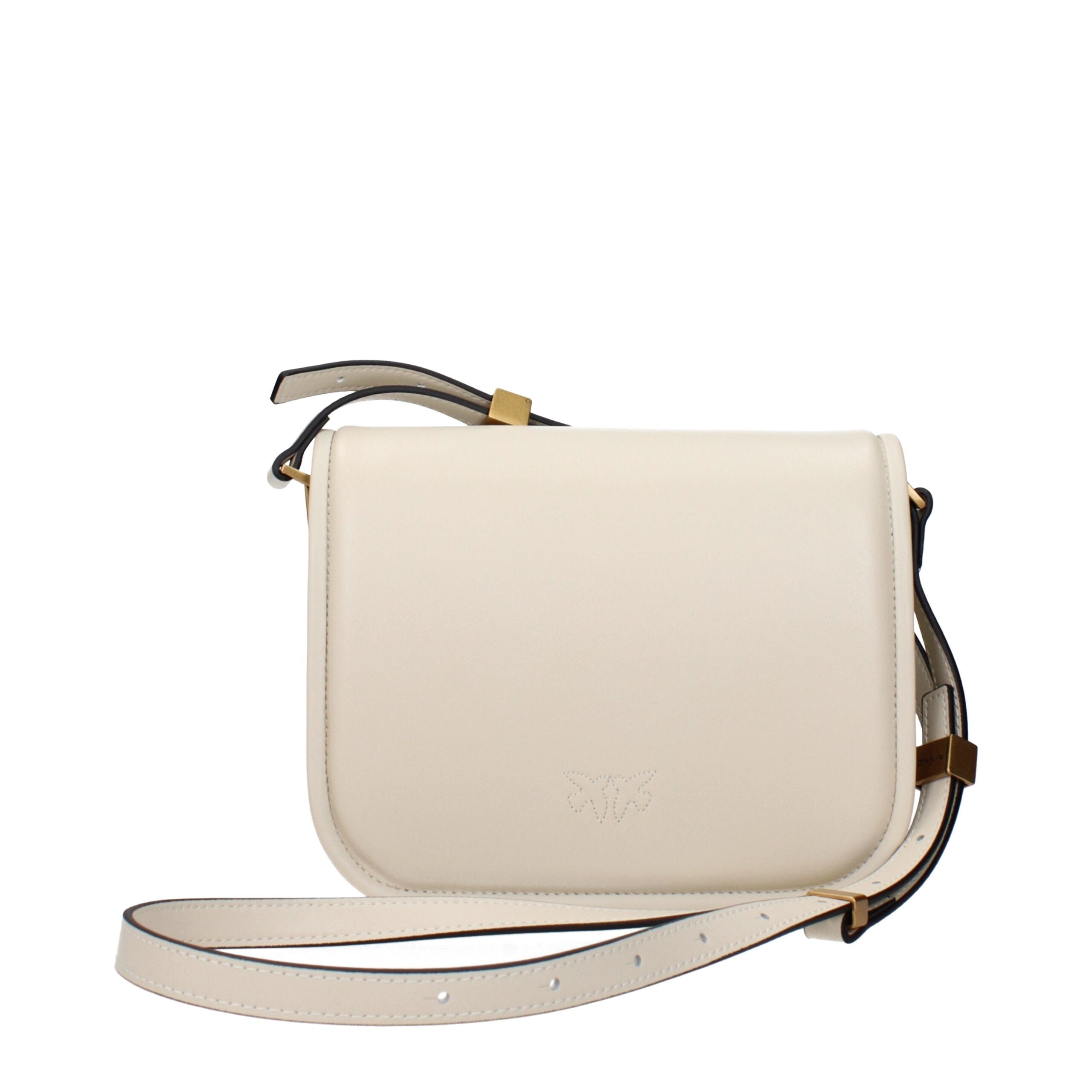 Beige Leather Crossbody Bag PINKO