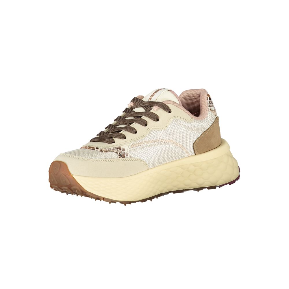 Beige Leather Women Sneaker Blauer