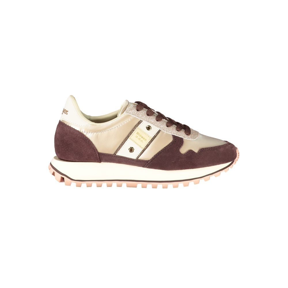 Beige Leather Women Sneaker Blauer