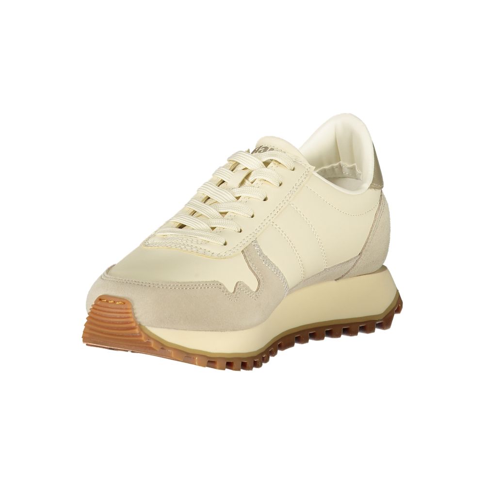 Beige Leather Women Sneaker Blauer