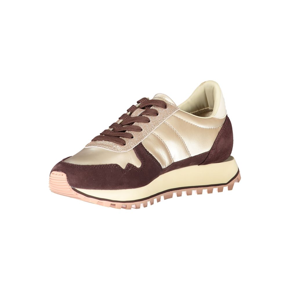 Beige Leather Women Sneaker Blauer