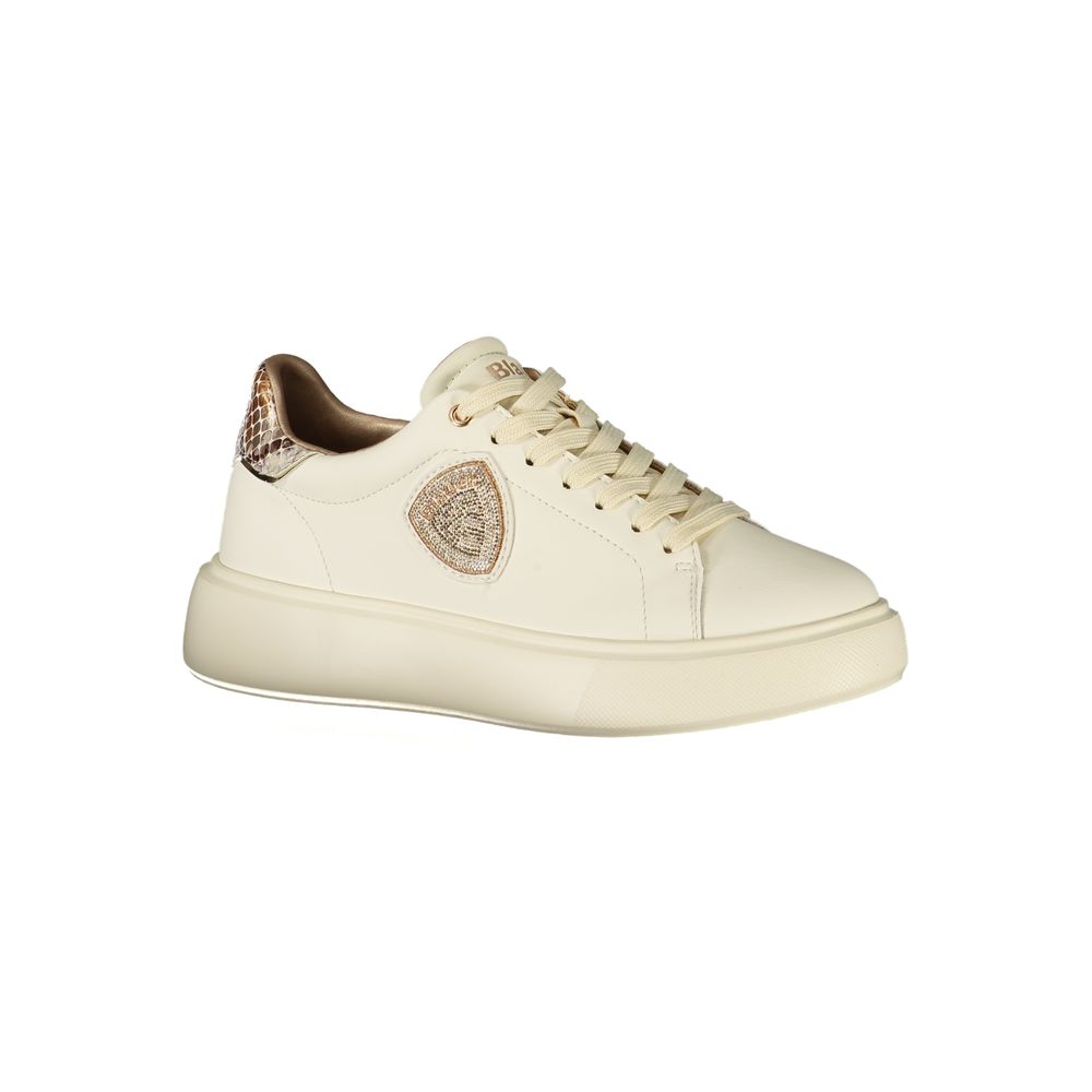 Beige Leather Women Sneaker Blauer