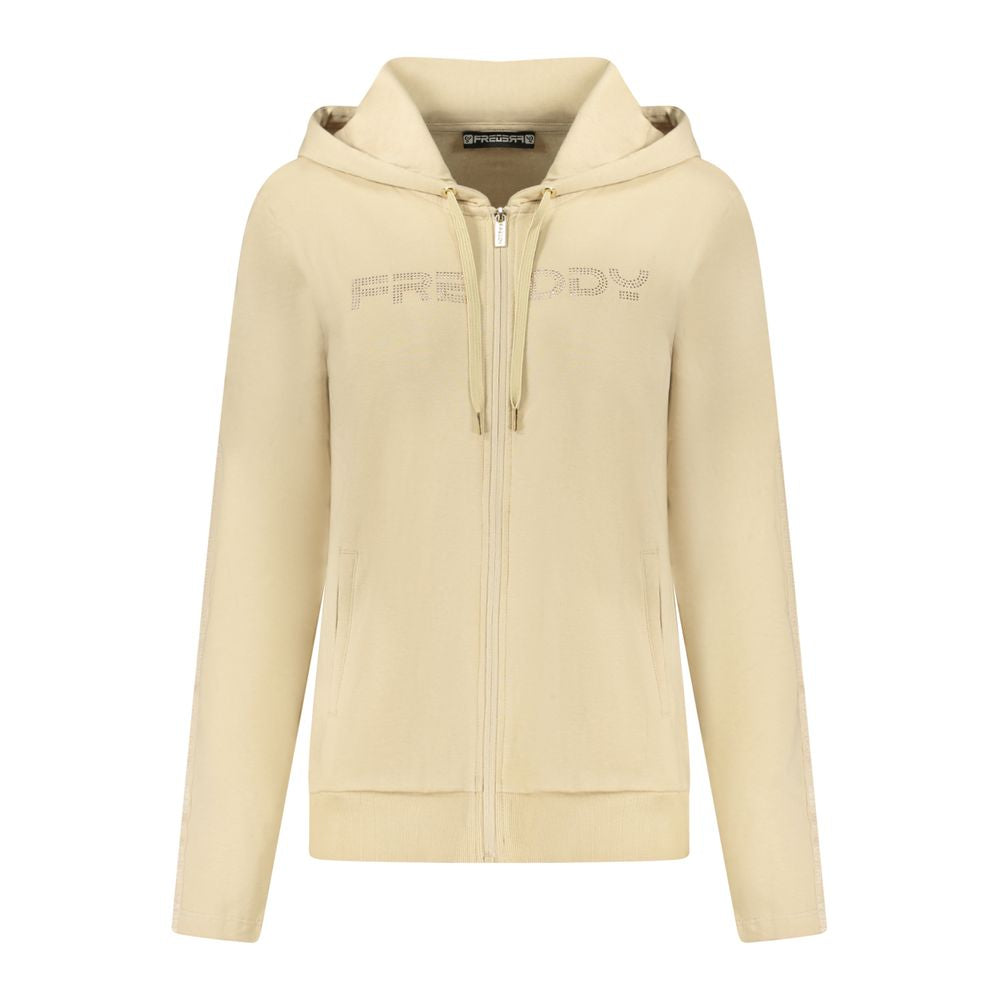 Beige Cotton Women Sweatshirt Freddy