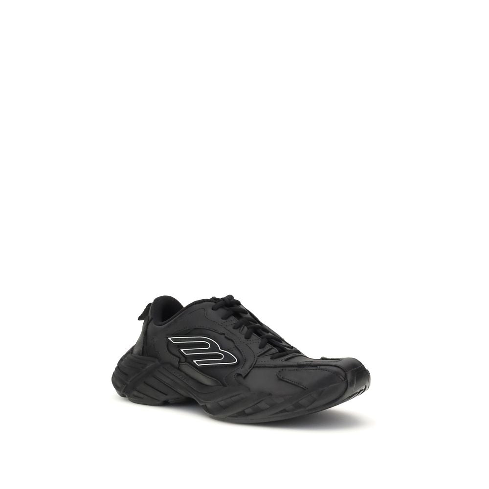 Black Calf Leather Bos Taurus Athletic Sneakers Balenciaga