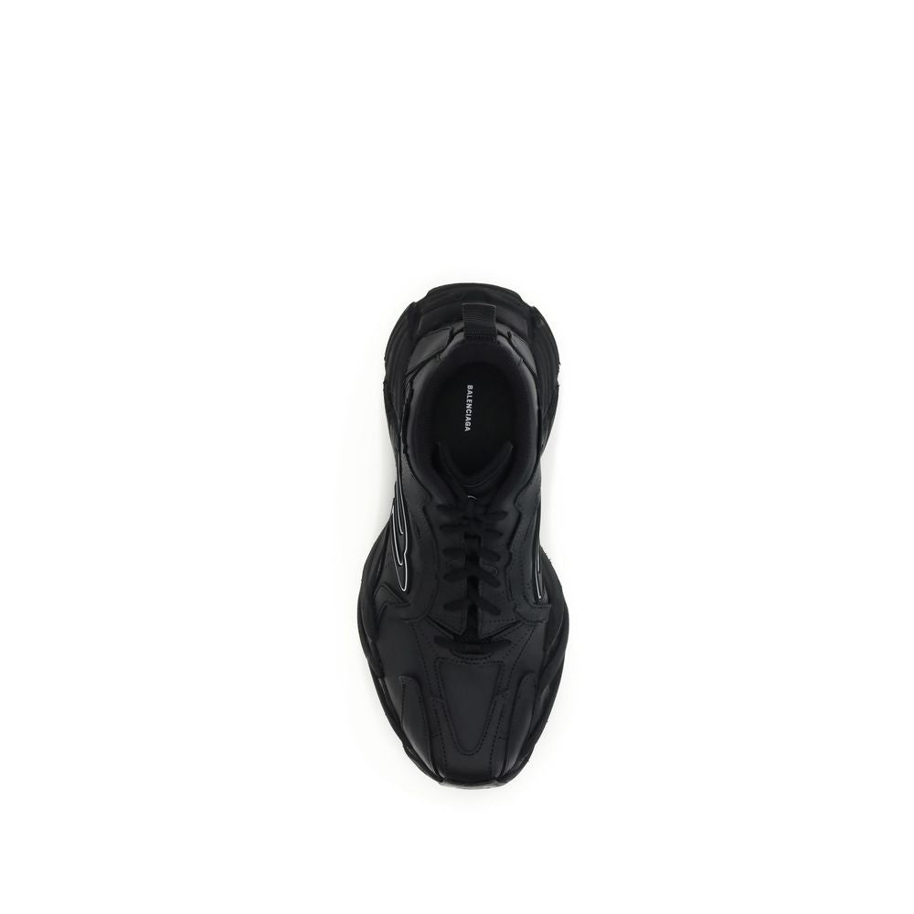 Black Calf Leather Bos Taurus Athletic Sneakers Balenciaga