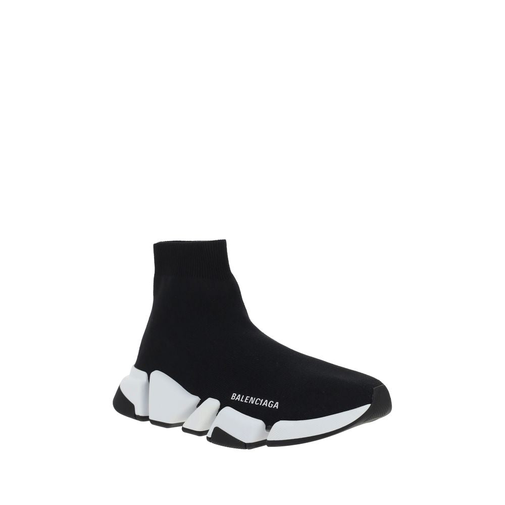Black Polyester Athletic Sneakers - BrandLuxe Outlet