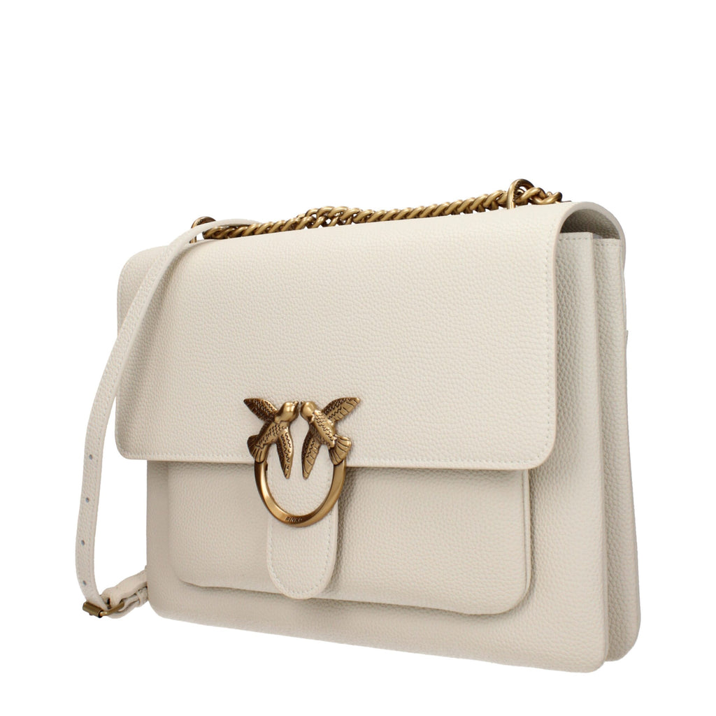 Beige Leather Crossbody Bag PINKO