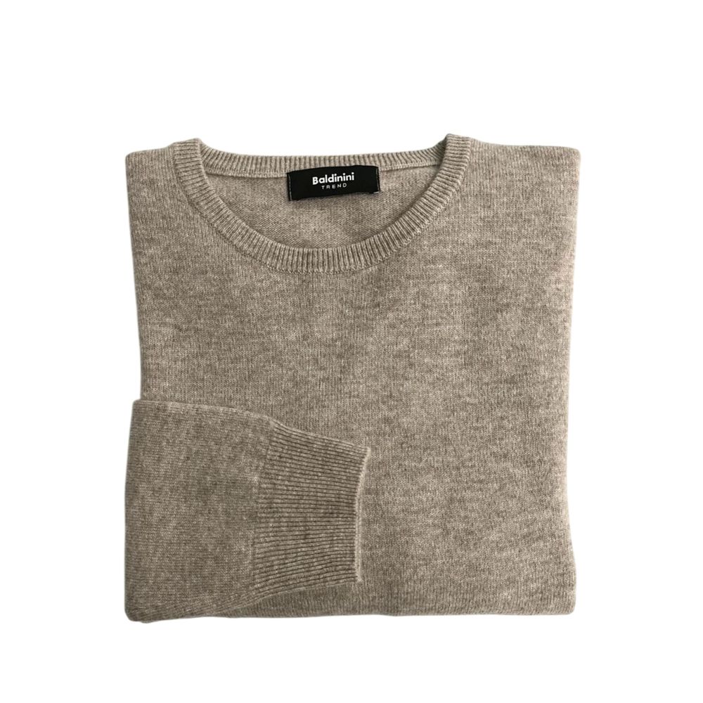 Beige Cashmere Men Sweater - BrandLuxe Outlet