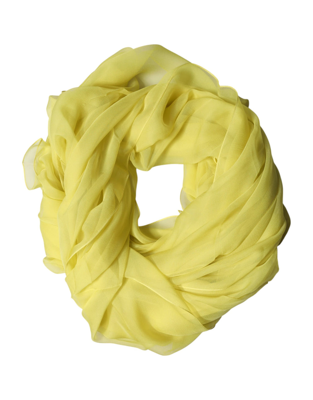 Yellow Stole Silk Neck Wrap Shawl Men  Scarf Dolce & Gabbana