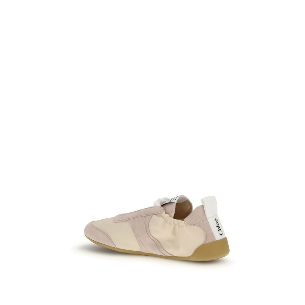 Beige Nylon Athletic Sneakers - BrandLuxe Outlet