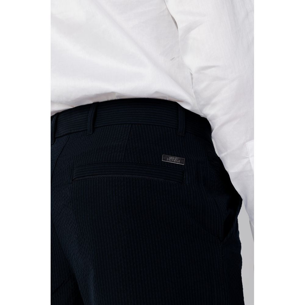 Blue Cotton Casual Pants - BrandLuxe Outlet