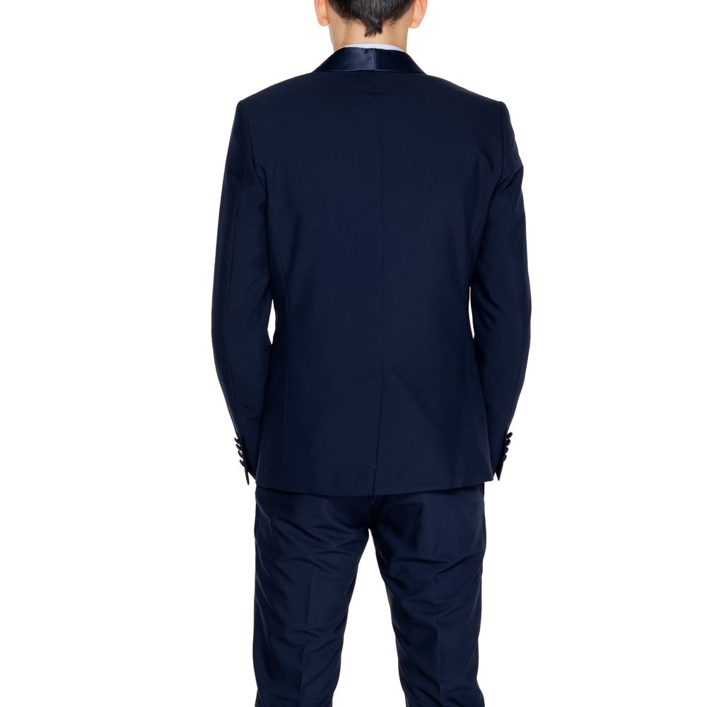 Blue Polyester Blazer - BrandLuxe Outlet