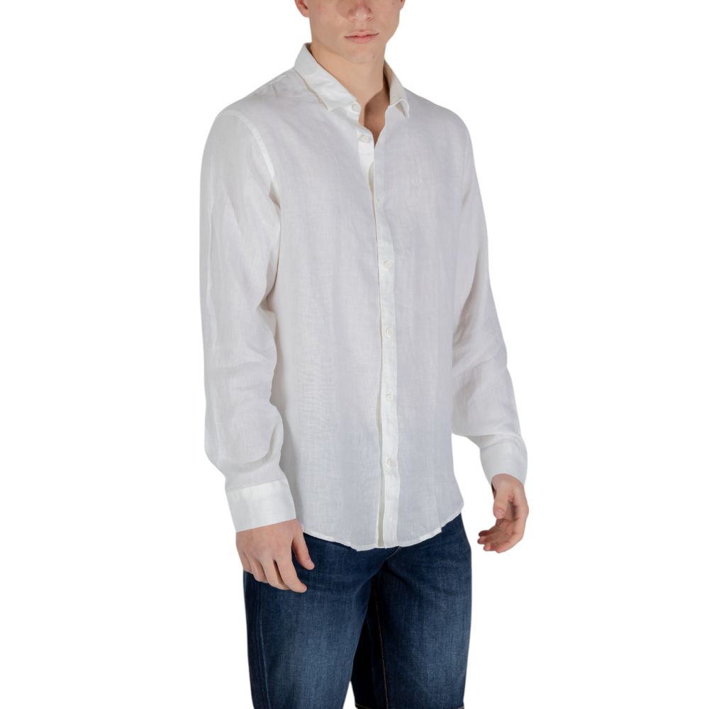 White Linen Dress Shirt - BrandLuxe Outlet