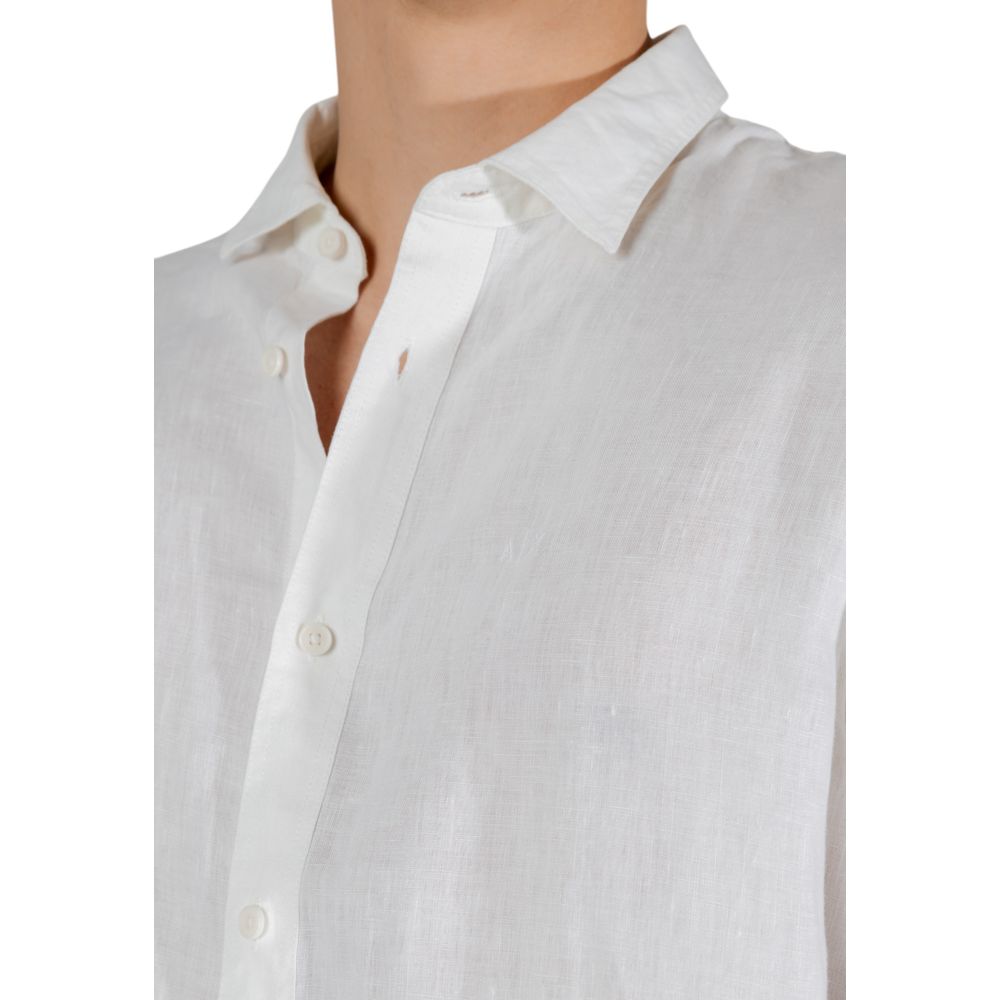 White Linen Dress Shirt - BrandLuxe Outlet